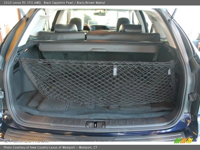 Black Sapphire Pearl / Black/Brown Walnut 2010 Lexus RX 350 AWD