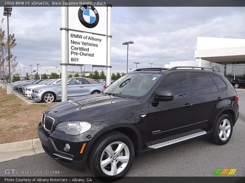 Black Sapphire Metallic / Black 2009 BMW X5 xDrive30i