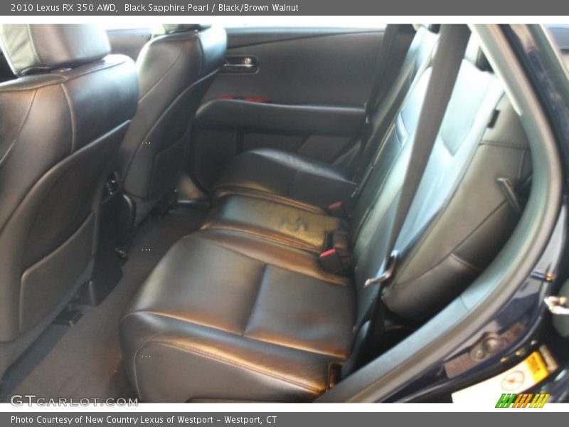 Black Sapphire Pearl / Black/Brown Walnut 2010 Lexus RX 350 AWD
