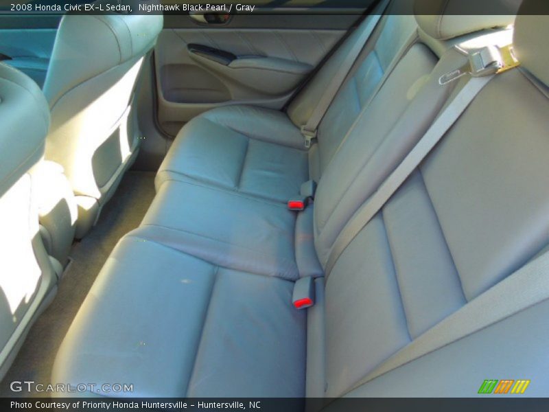 Nighthawk Black Pearl / Gray 2008 Honda Civic EX-L Sedan