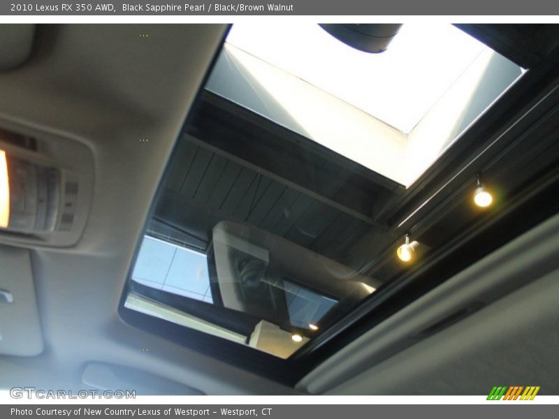 Black Sapphire Pearl / Black/Brown Walnut 2010 Lexus RX 350 AWD