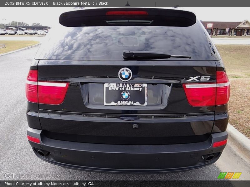 Black Sapphire Metallic / Black 2009 BMW X5 xDrive30i