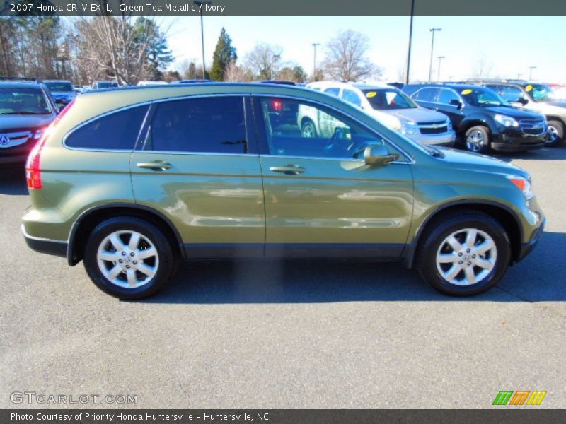 Green Tea Metallic / Ivory 2007 Honda CR-V EX-L