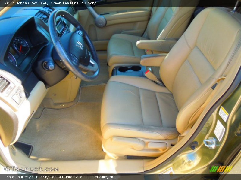 Green Tea Metallic / Ivory 2007 Honda CR-V EX-L
