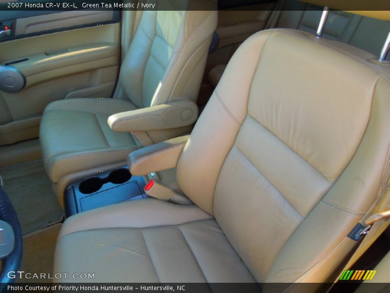 Green Tea Metallic / Ivory 2007 Honda CR-V EX-L