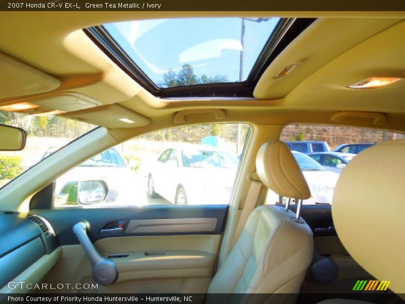 Green Tea Metallic / Ivory 2007 Honda CR-V EX-L