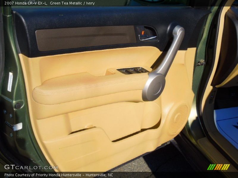 Green Tea Metallic / Ivory 2007 Honda CR-V EX-L