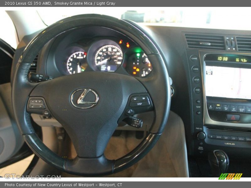 Smokey Granite Mica / Light Gray 2010 Lexus GS 350 AWD