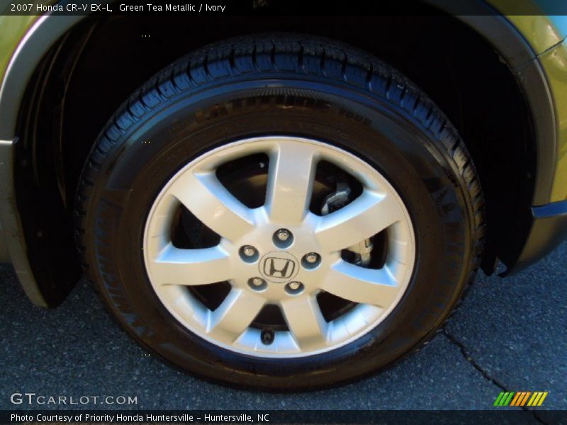 Green Tea Metallic / Ivory 2007 Honda CR-V EX-L