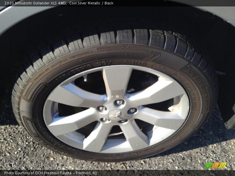 Cool Silver Metallic / Black 2010 Mitsubishi Outlander XLS 4WD