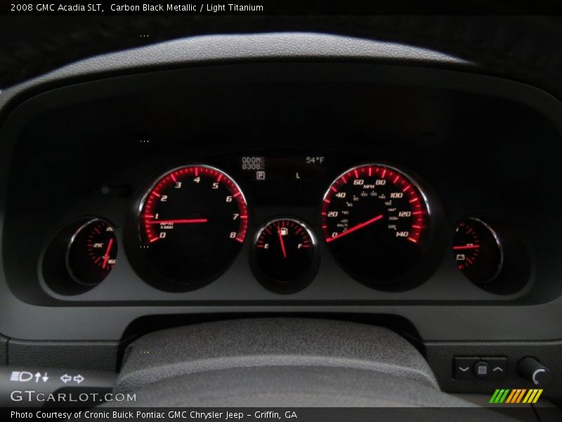 Carbon Black Metallic / Light Titanium 2008 GMC Acadia SLT