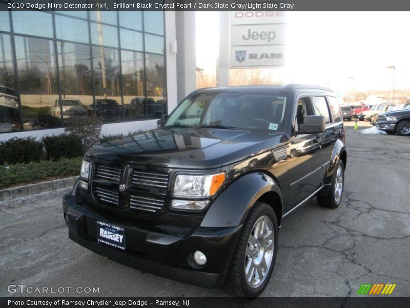 Brilliant Black Crystal Pearl / Dark Slate Gray/Light Slate Gray 2010 Dodge Nitro Detonator 4x4