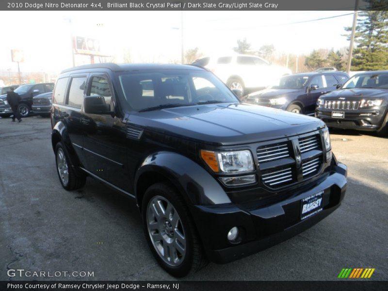 Brilliant Black Crystal Pearl / Dark Slate Gray/Light Slate Gray 2010 Dodge Nitro Detonator 4x4