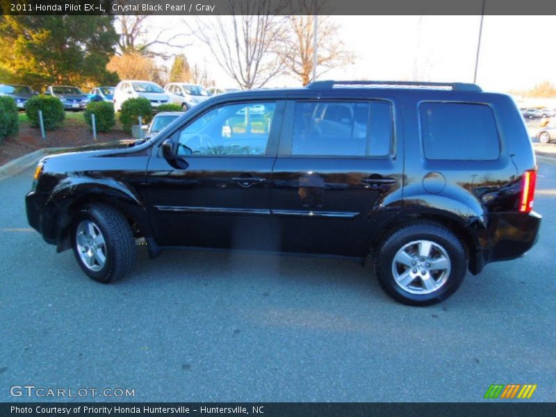 Crystal Black Pearl / Gray 2011 Honda Pilot EX-L