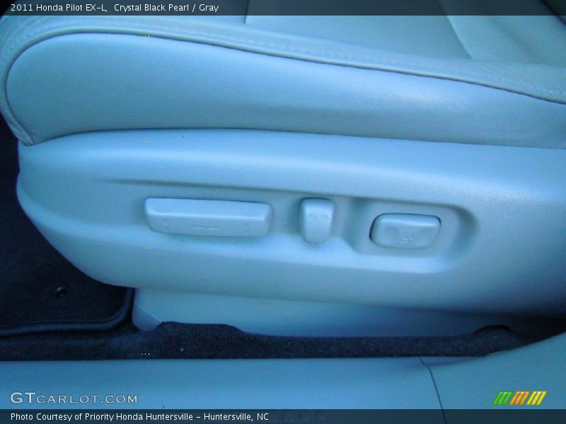 Crystal Black Pearl / Gray 2011 Honda Pilot EX-L