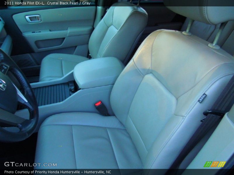 Crystal Black Pearl / Gray 2011 Honda Pilot EX-L