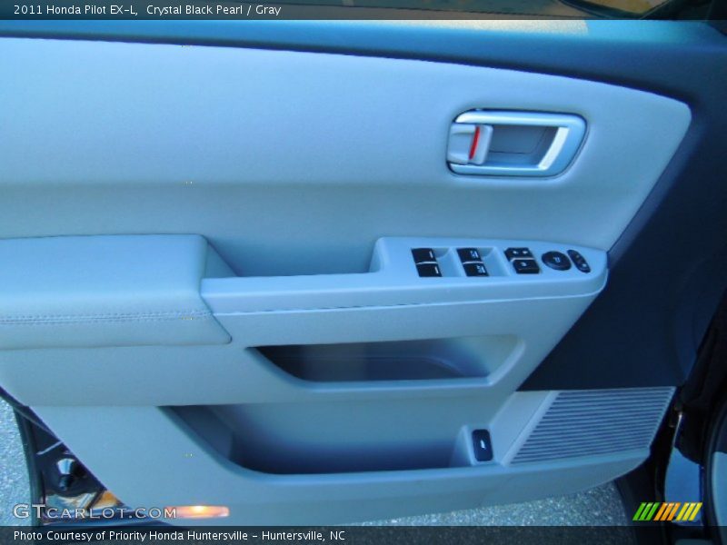 Crystal Black Pearl / Gray 2011 Honda Pilot EX-L