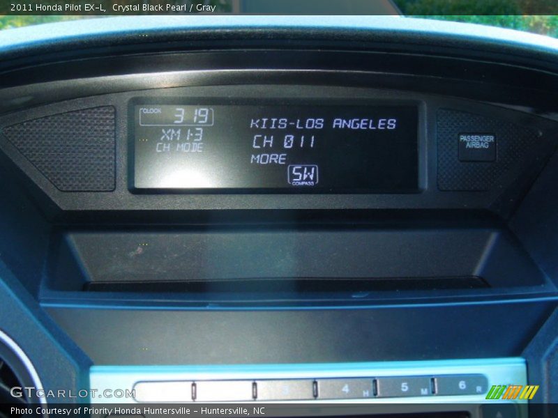 Crystal Black Pearl / Gray 2011 Honda Pilot EX-L