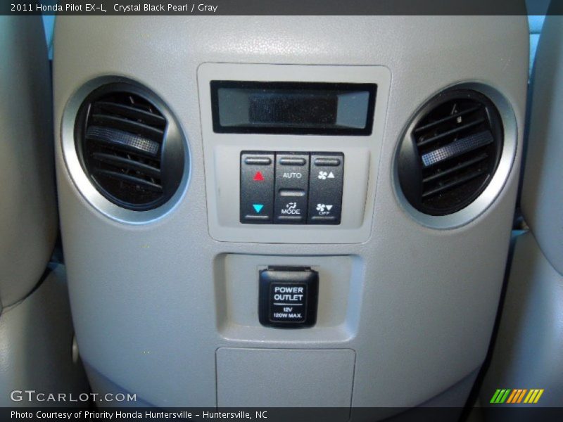 Crystal Black Pearl / Gray 2011 Honda Pilot EX-L