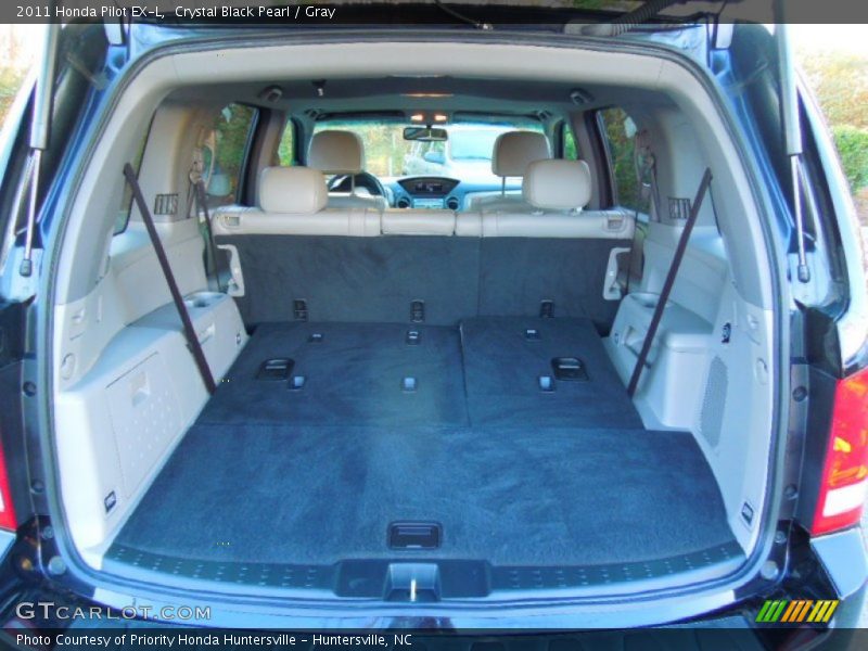 Crystal Black Pearl / Gray 2011 Honda Pilot EX-L