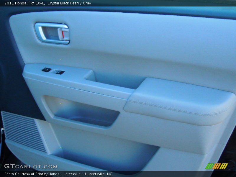 Crystal Black Pearl / Gray 2011 Honda Pilot EX-L