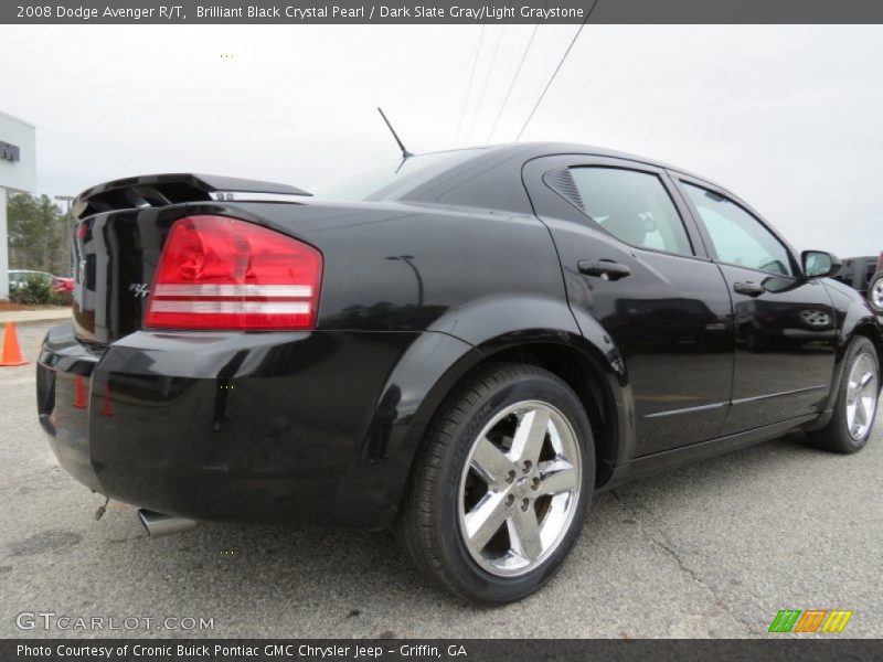 Brilliant Black Crystal Pearl / Dark Slate Gray/Light Graystone 2008 Dodge Avenger R/T
