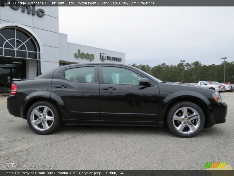 Brilliant Black Crystal Pearl / Dark Slate Gray/Light Graystone 2008 Dodge Avenger R/T