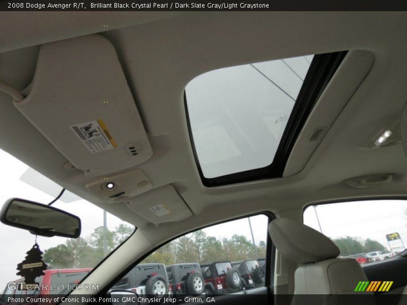 Brilliant Black Crystal Pearl / Dark Slate Gray/Light Graystone 2008 Dodge Avenger R/T