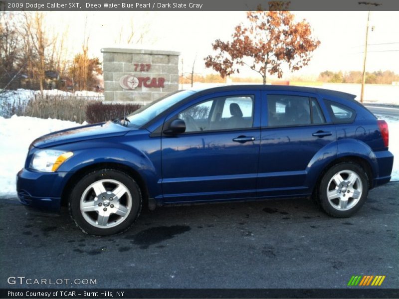 Deep Water Blue Pearl / Dark Slate Gray 2009 Dodge Caliber SXT