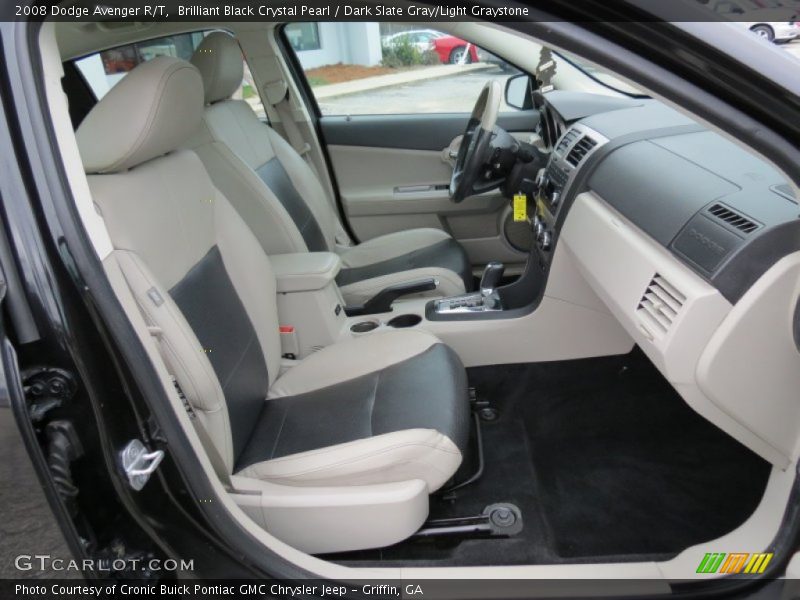 Brilliant Black Crystal Pearl / Dark Slate Gray/Light Graystone 2008 Dodge Avenger R/T