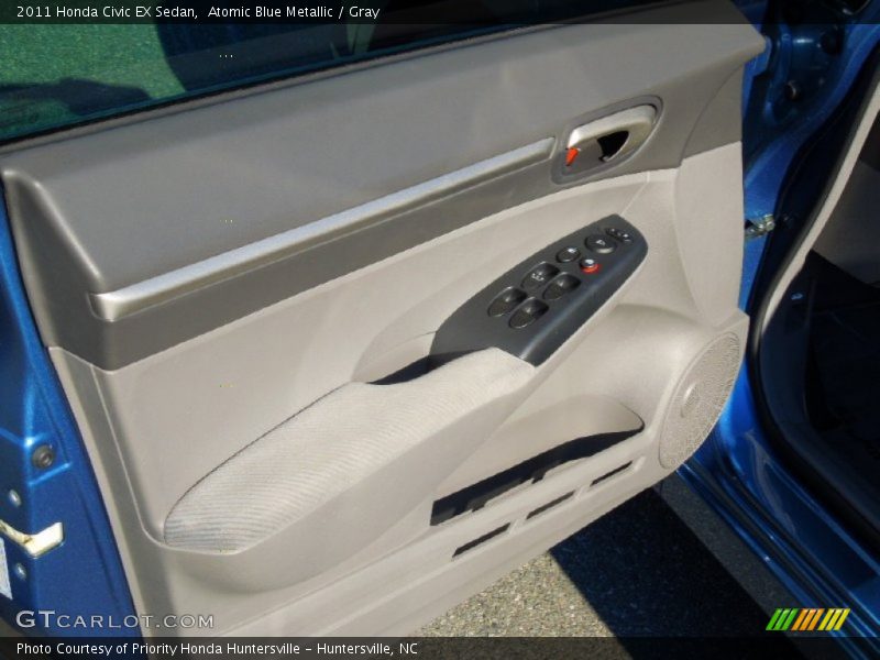 Atomic Blue Metallic / Gray 2011 Honda Civic EX Sedan