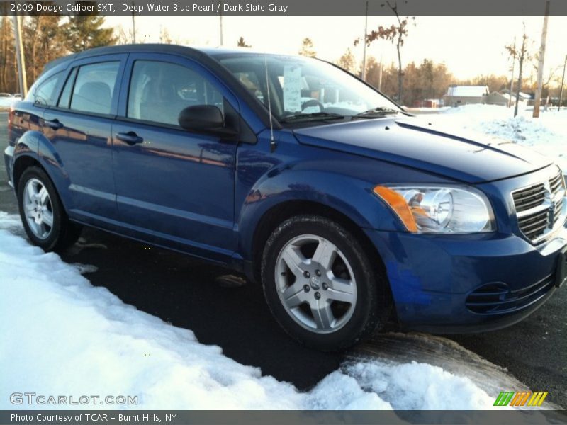 Deep Water Blue Pearl / Dark Slate Gray 2009 Dodge Caliber SXT