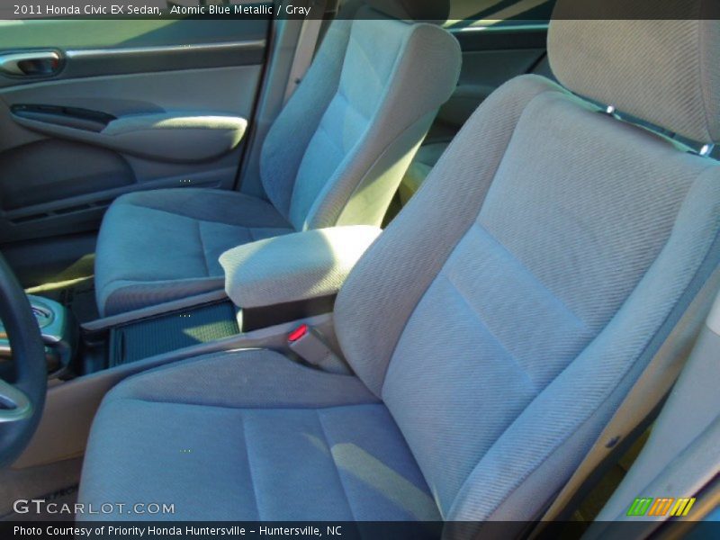 Atomic Blue Metallic / Gray 2011 Honda Civic EX Sedan