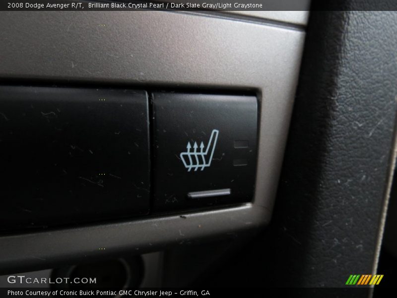Brilliant Black Crystal Pearl / Dark Slate Gray/Light Graystone 2008 Dodge Avenger R/T