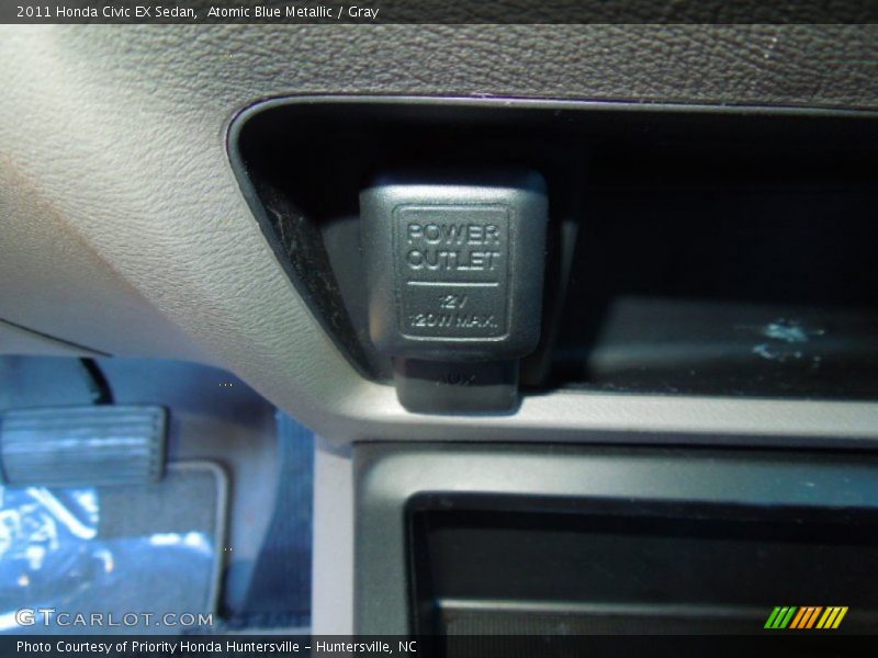 Atomic Blue Metallic / Gray 2011 Honda Civic EX Sedan