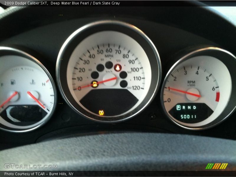 Deep Water Blue Pearl / Dark Slate Gray 2009 Dodge Caliber SXT