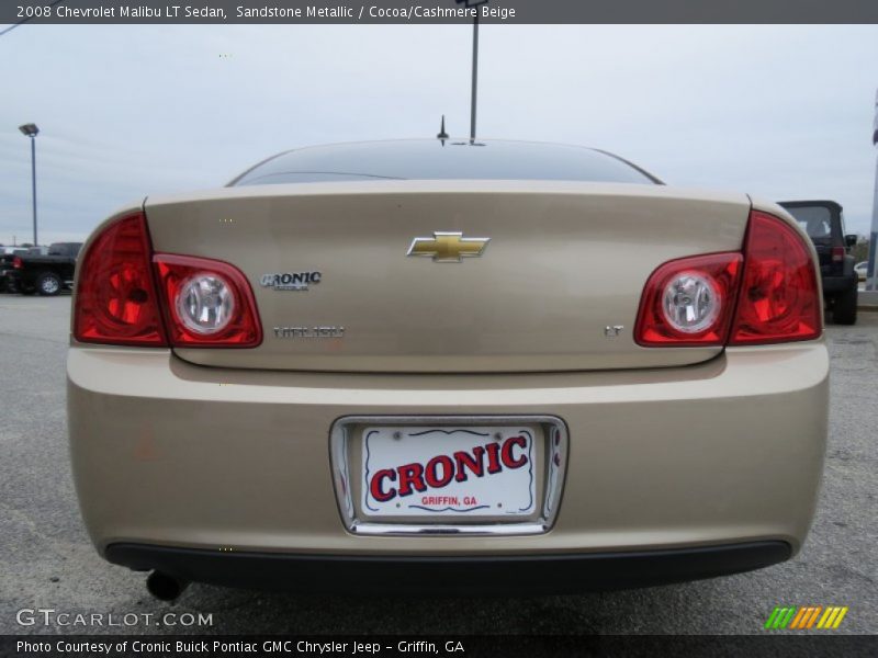 Sandstone Metallic / Cocoa/Cashmere Beige 2008 Chevrolet Malibu LT Sedan