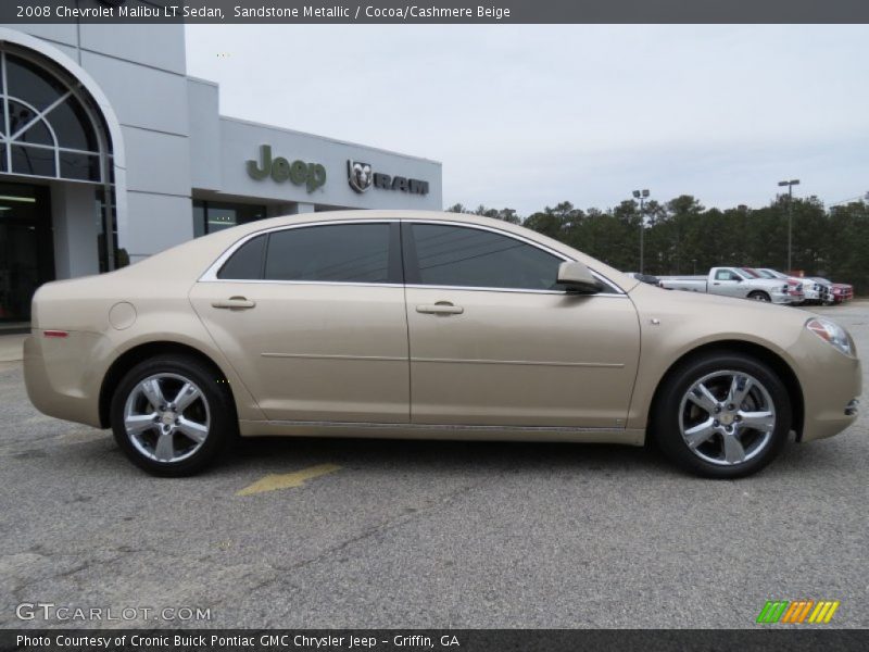 Sandstone Metallic / Cocoa/Cashmere Beige 2008 Chevrolet Malibu LT Sedan