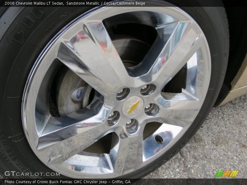 Sandstone Metallic / Cocoa/Cashmere Beige 2008 Chevrolet Malibu LT Sedan