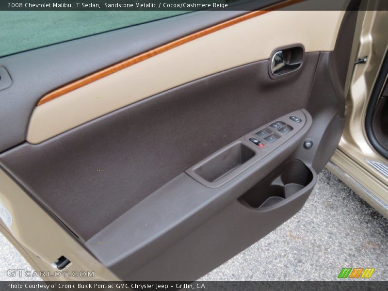 Sandstone Metallic / Cocoa/Cashmere Beige 2008 Chevrolet Malibu LT Sedan