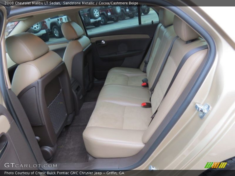 Rear Seat of 2008 Malibu LT Sedan