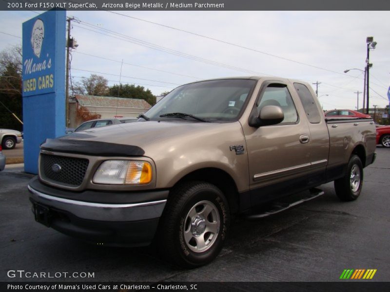 Arizona Beige Metallic / Medium Parchment 2001 Ford F150 XLT SuperCab