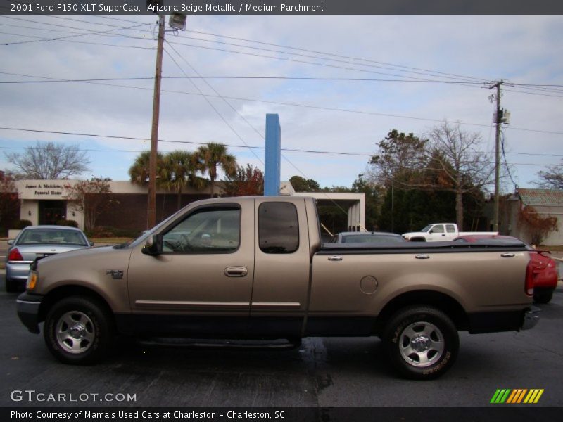 Arizona Beige Metallic / Medium Parchment 2001 Ford F150 XLT SuperCab