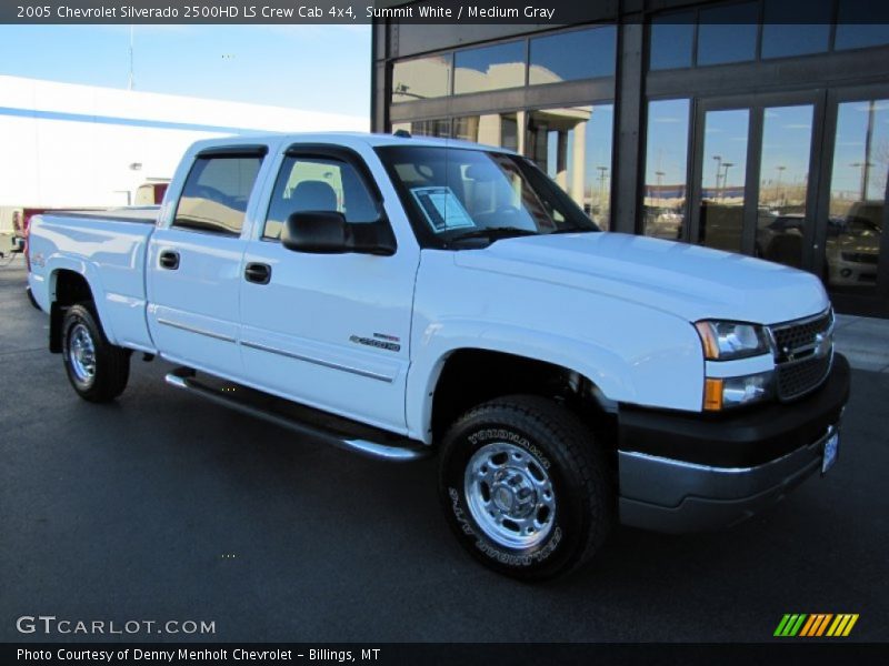 Summit White / Medium Gray 2005 Chevrolet Silverado 2500HD LS Crew Cab 4x4