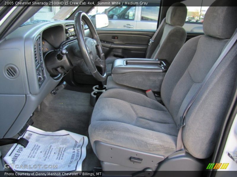 Summit White / Medium Gray 2005 Chevrolet Silverado 2500HD LS Crew Cab 4x4