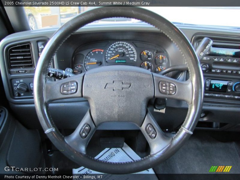 Summit White / Medium Gray 2005 Chevrolet Silverado 2500HD LS Crew Cab 4x4