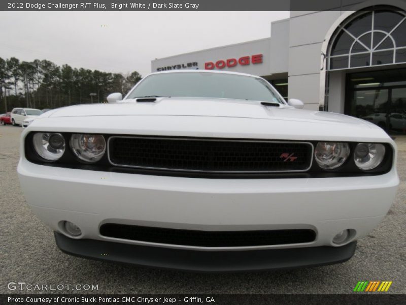 Bright White / Dark Slate Gray 2012 Dodge Challenger R/T Plus