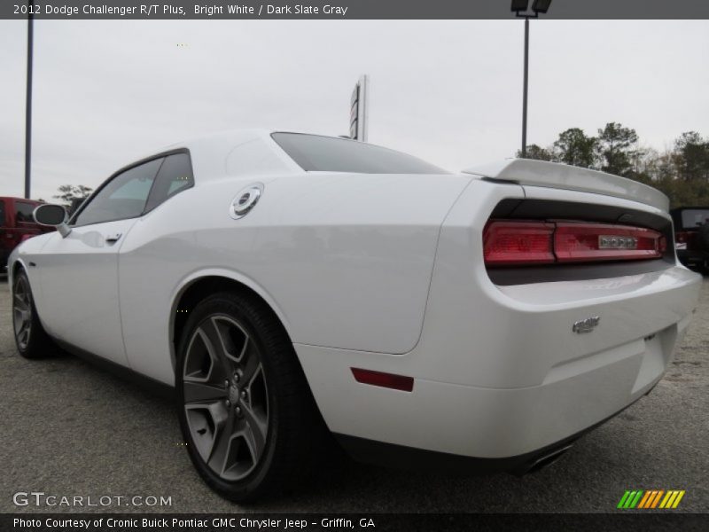 Bright White / Dark Slate Gray 2012 Dodge Challenger R/T Plus