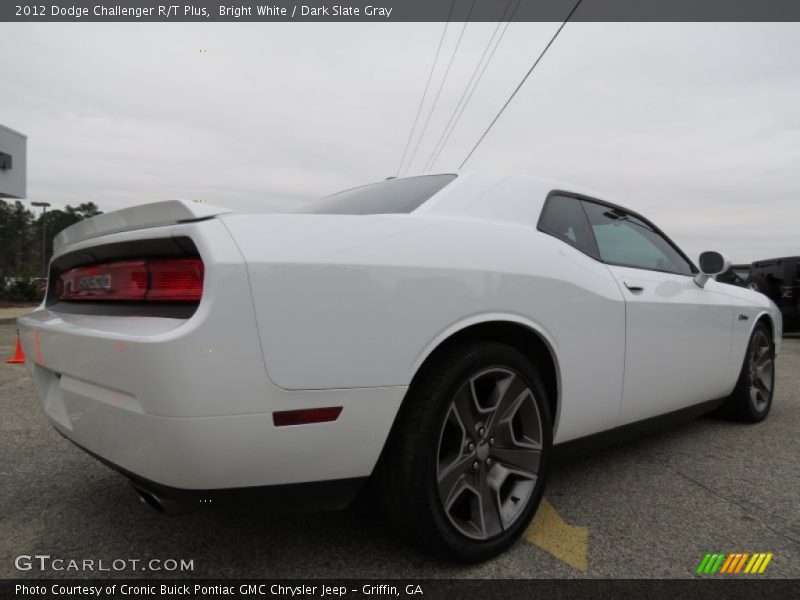 Bright White / Dark Slate Gray 2012 Dodge Challenger R/T Plus