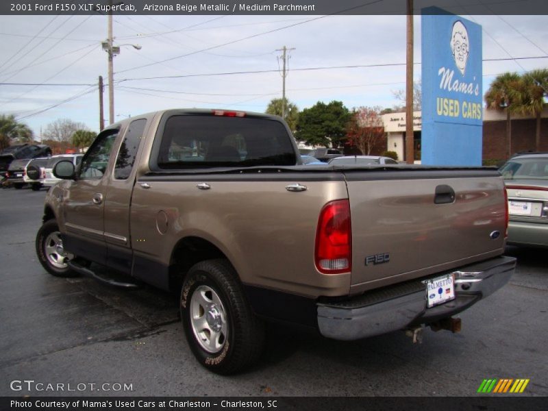 Arizona Beige Metallic / Medium Parchment 2001 Ford F150 XLT SuperCab